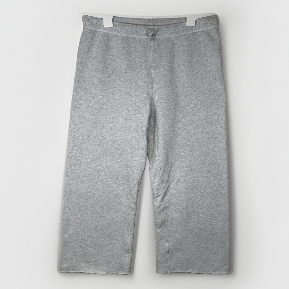 Frank & Eileen Large Catherine Favorite Sweatpants Cropped Wide Leg Cotton Gray